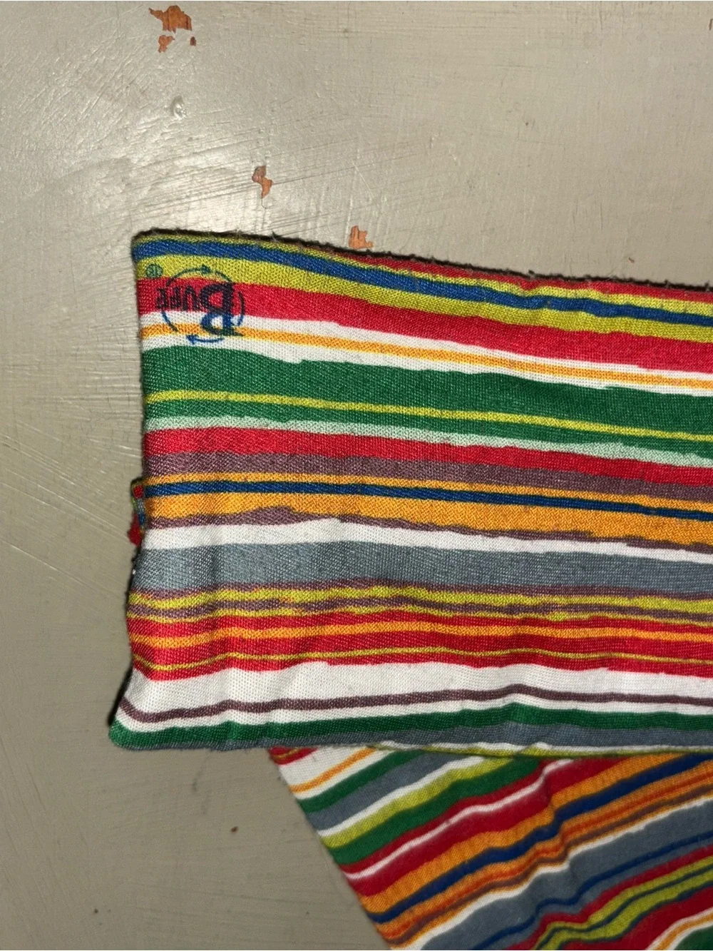 Buff Multicolor Striped Neck Gaiter - Red Green Yellow Blue Orange